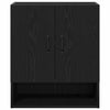Veggskap Svart eik 60 x 30 x 70 cm Konstruert tre