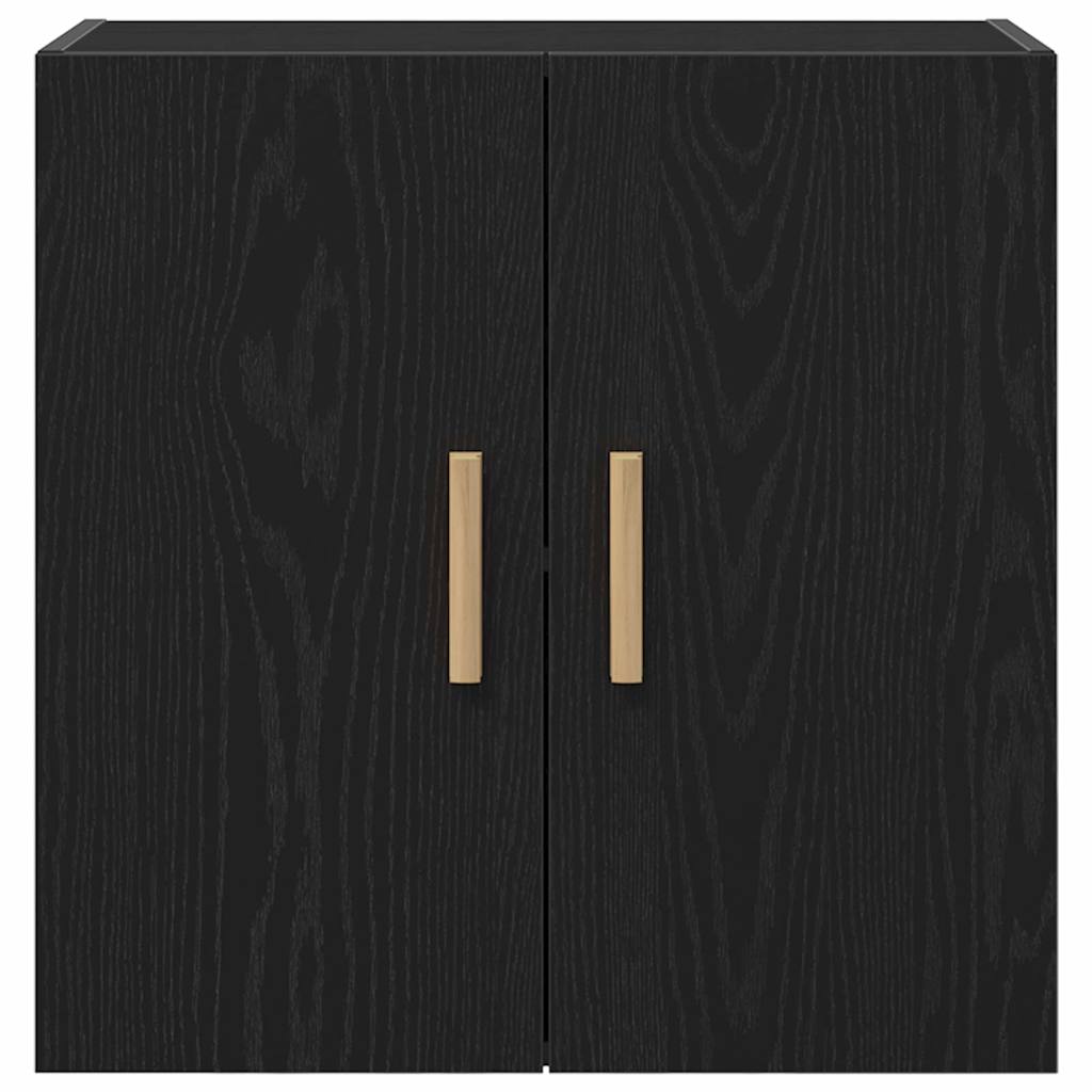 Veggskap Veggmontert Svart Eik 60 x 30 x 60 cm Konstruert tre
