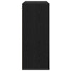 Veggskap med hylle Svart eik 80 x 33 x 80 cm Konstruert tre
