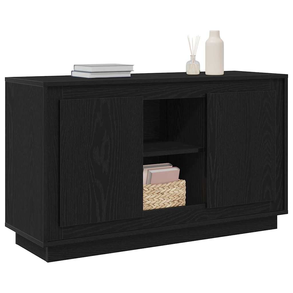 Serviesskap Svart Eik 102 x 35 x 60 cm Konstruert tre