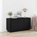 Serviesskap Svart Eik 102 x 35 x 55 cm Konstruert tre
