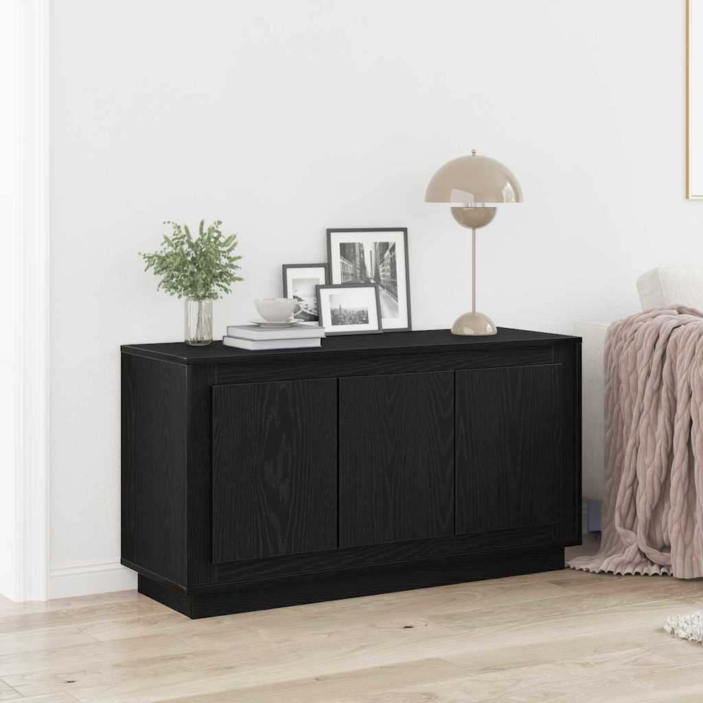 Serviesskap Svart Eik 102 x 35 x 55 cm Konstruert tre