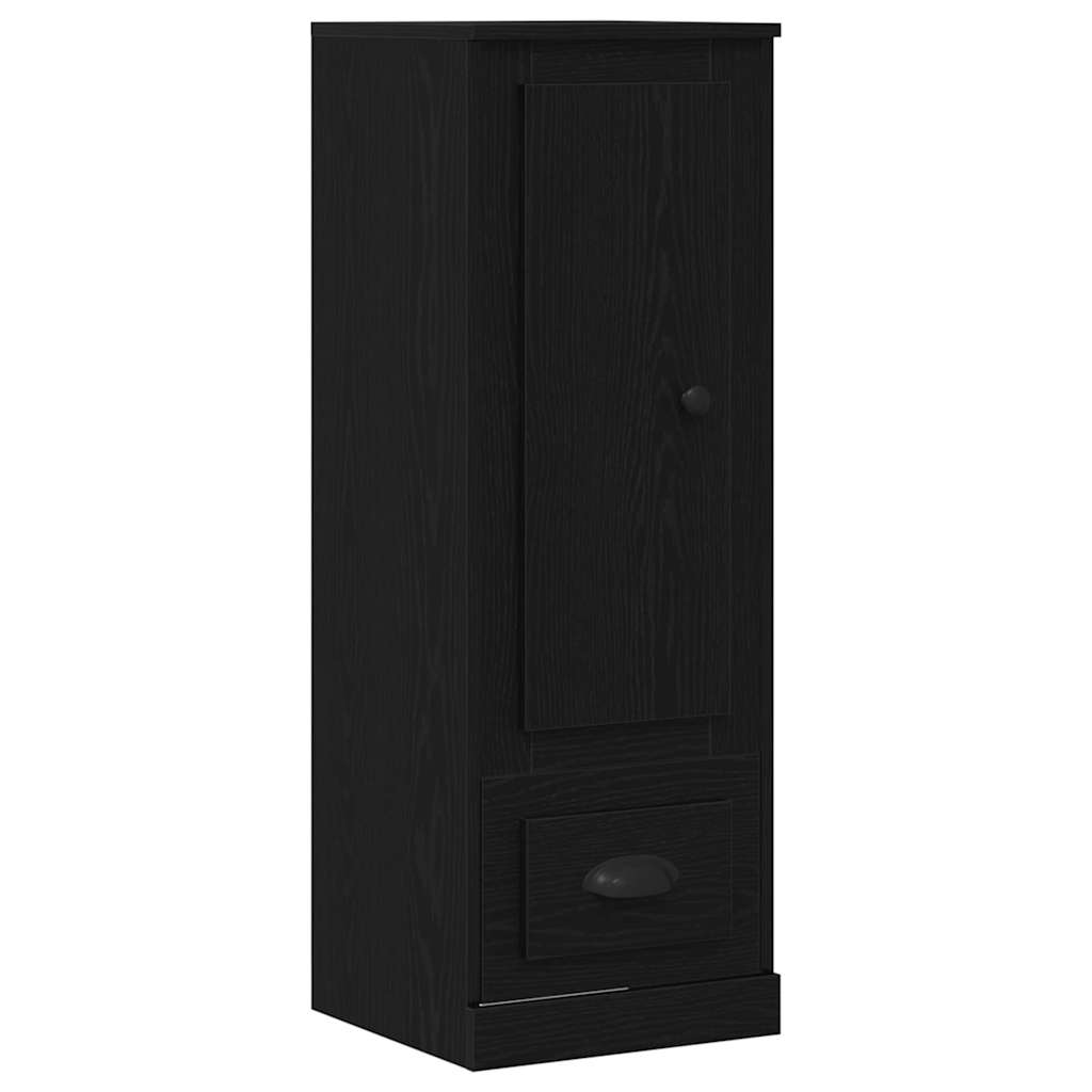 Høyskap med skuff Svart Eik 36 x 35.5 x 103.5 cm Konstruert tre
