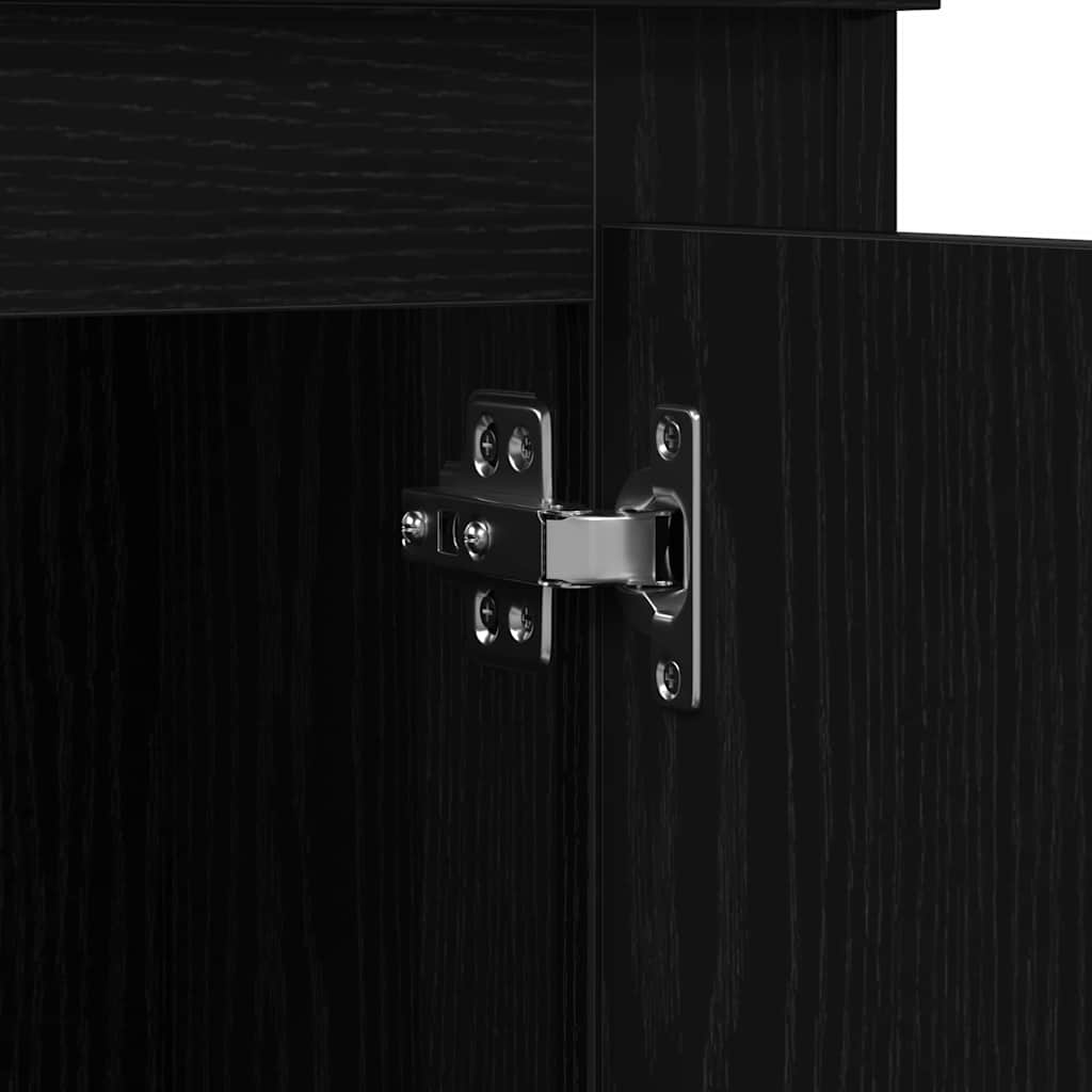 Høybord Svart Eik 60 x 35.5 x 103.5 cm Konstruert tre