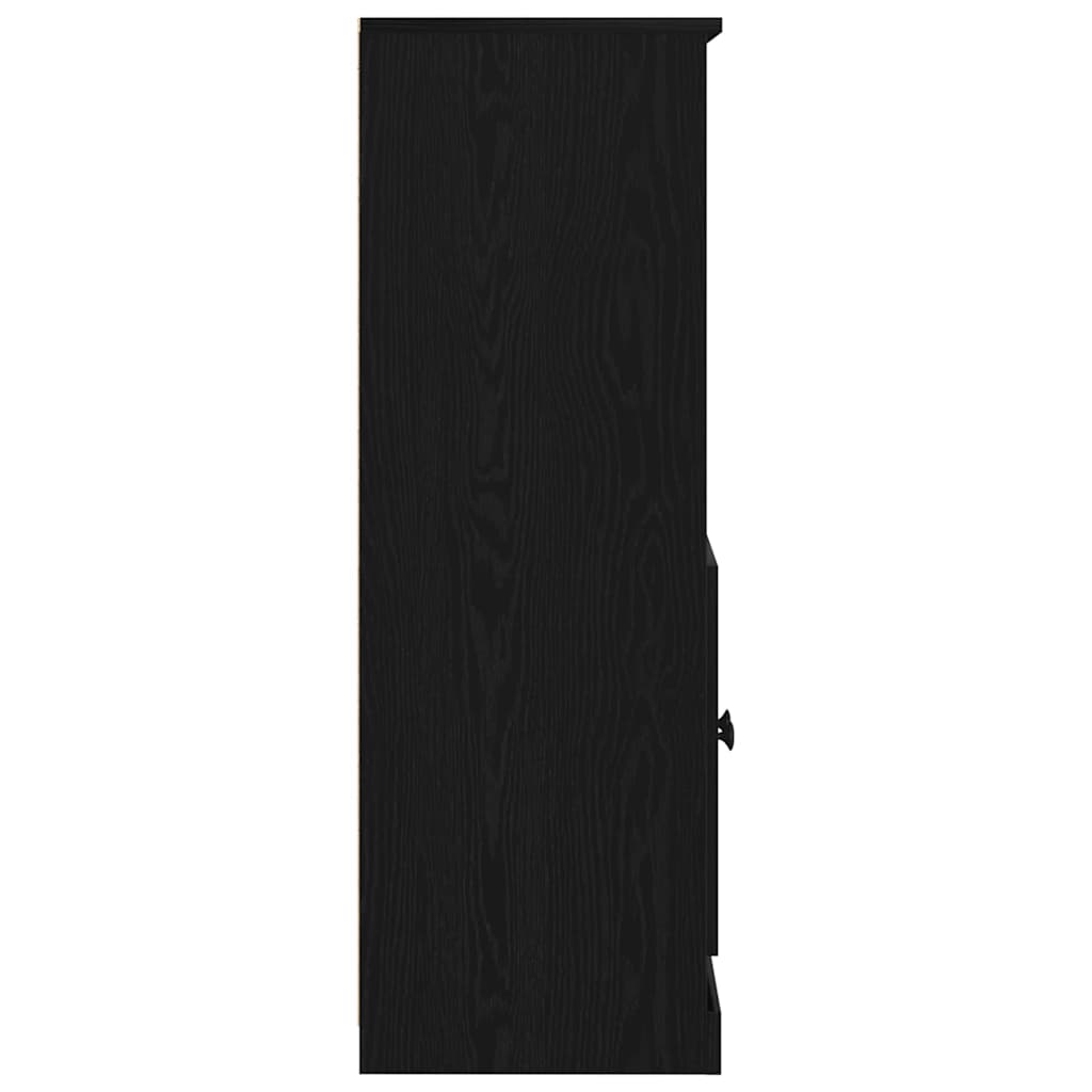 Høybord Svart Eik 60 x 35.5 x 103.5 cm Konstruert tre