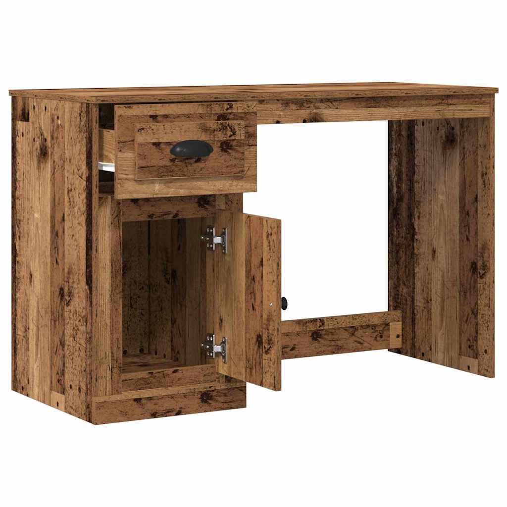 Skrivebord med skuff Gamle tre 50 x 115 x 75 cm Konstruert tre vidaXL