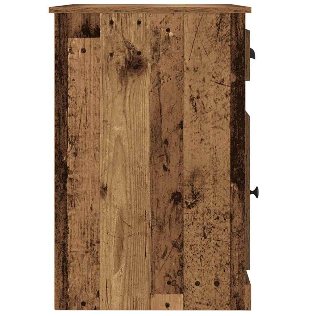Skrivebord med skuff Gamle tre 50 x 115 x 75 cm Konstruert tre vidaXL