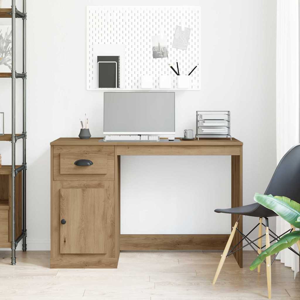 Skrivebord med dør Artisan Eik 50 x 115 x 75 cm Konstruert tre