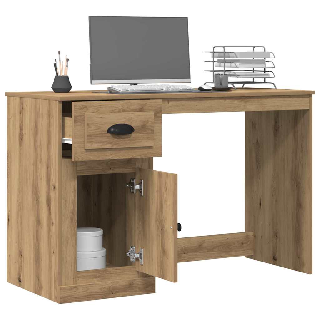 Skrivebord med dør Artisan Eik 50 x 115 x 75 cm Konstruert tre