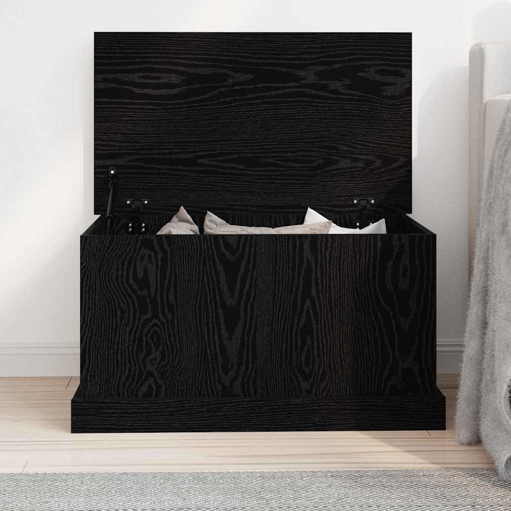 Lagringsboks Svart eik 70 x 40 x 38 cm Konstruert tre