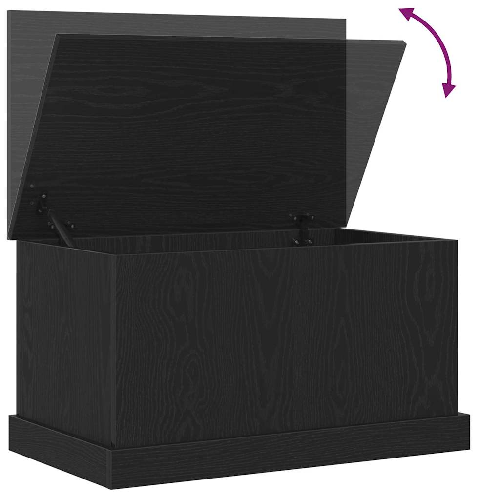 Lagringsboks Svart eik 70 x 40 x 38 cm Konstruert tre