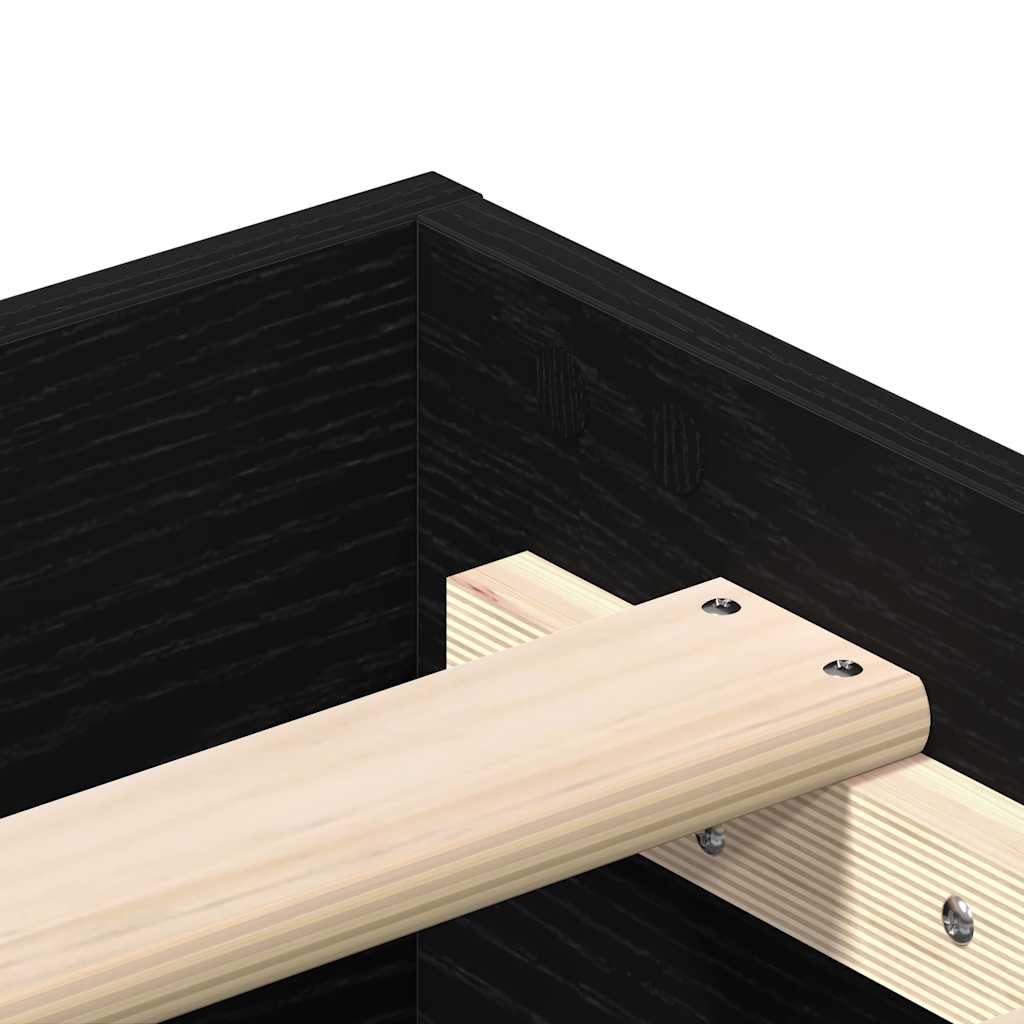 Sengestamme Svart eik 120 x 200 cm Konstruert tre