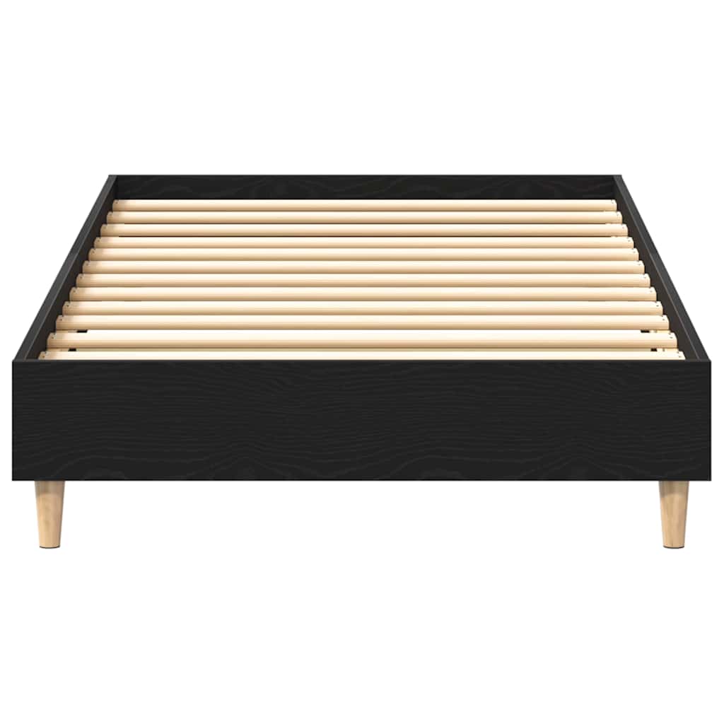 Sengestamme Svart Eik 193 x 78 x 25 cm Konstruert tre