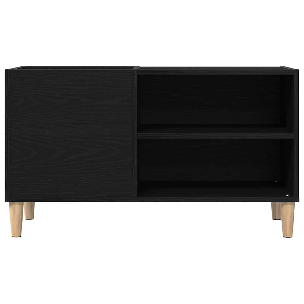 Plateskap Svart eik 84,5 x 38 x 48 cm Konstruert tre