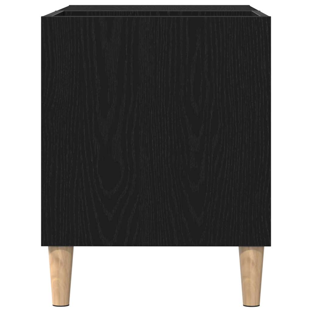 Plateskap Svart eik 84,5 x 38 x 48 cm Konstruert tre