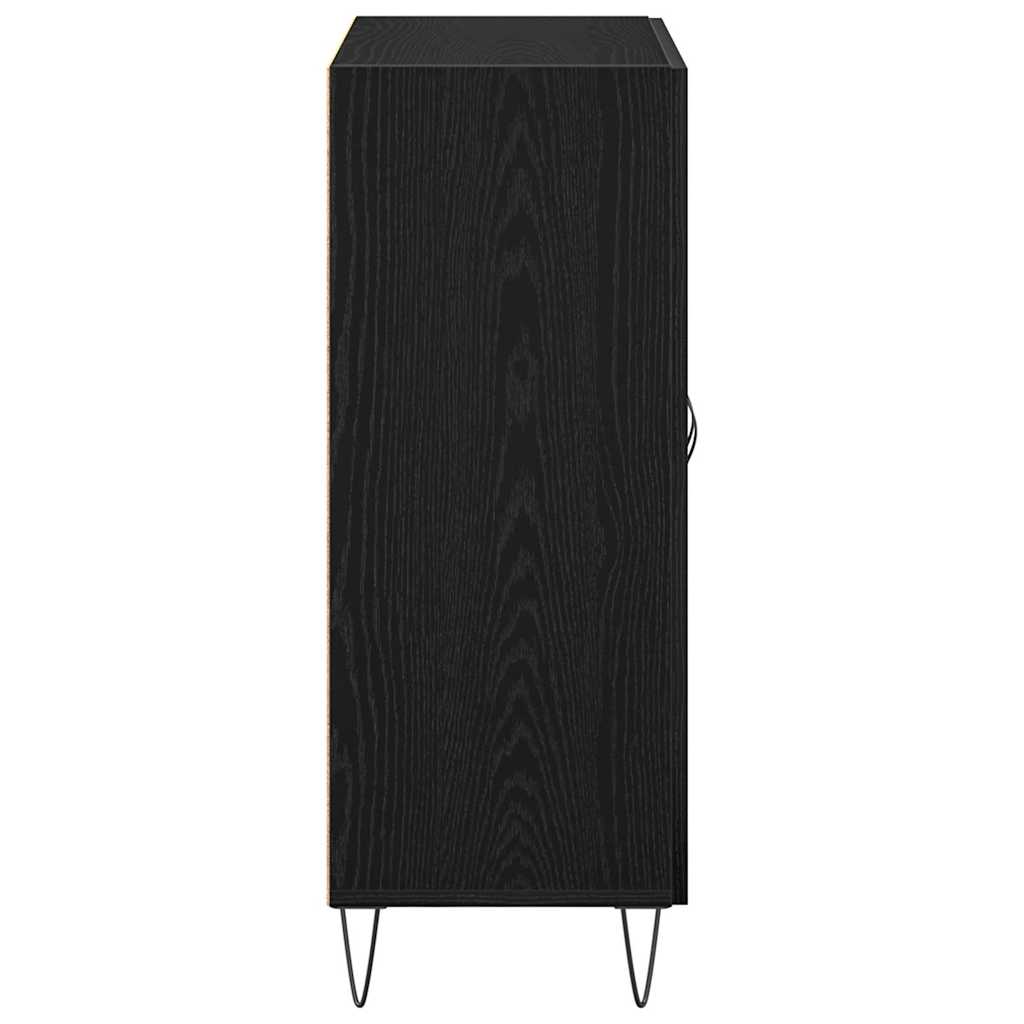 Serviesskap Svart Eik 69,5 x 34 x 90 cm Konstruert tre