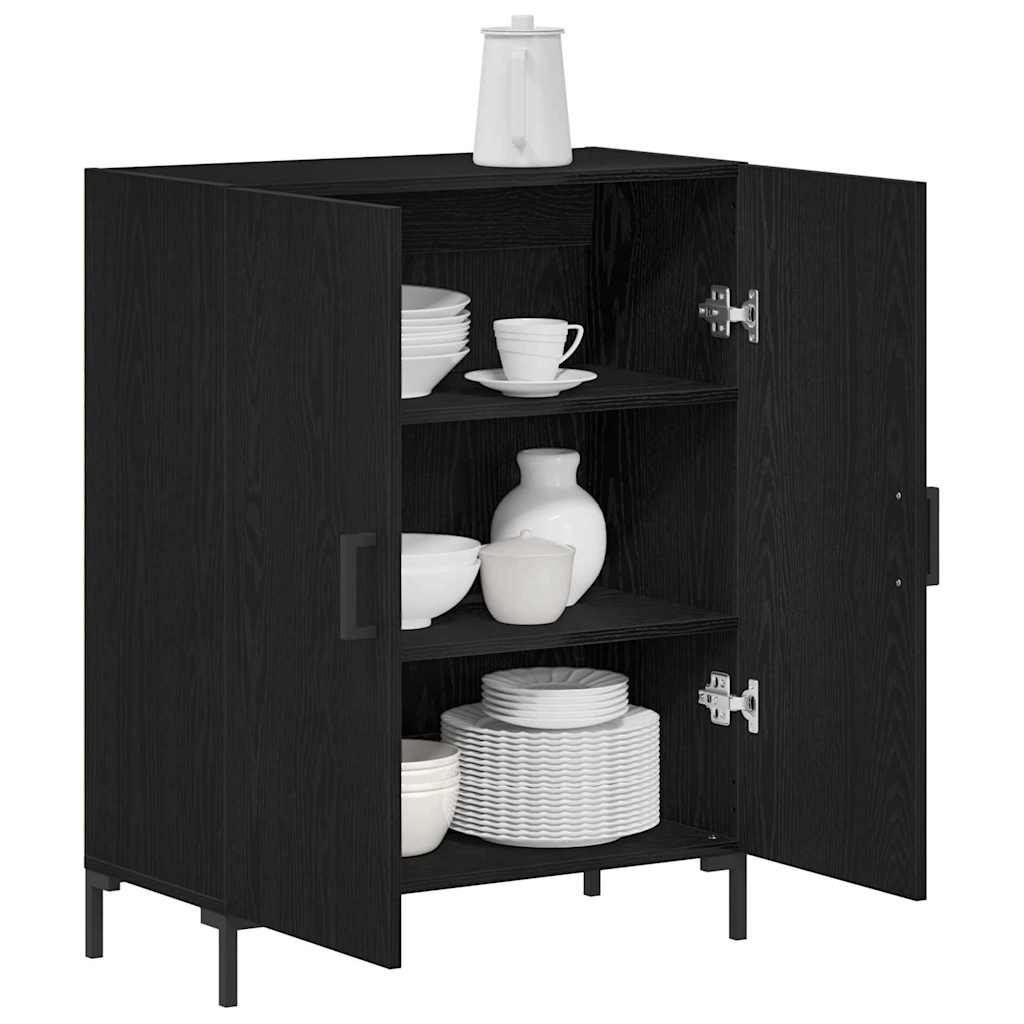 Serviesskap Svart Eik 69,5 x 34 x 90 cm Konstruert tre