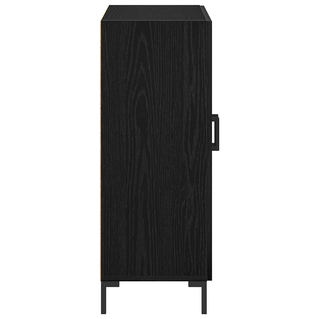 Serviesskap Svart Eik 69,5 x 34 x 90 cm Konstruert tre