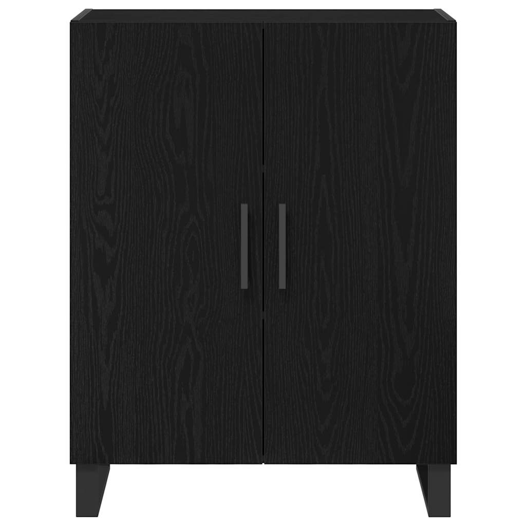 Serviesskap Svart Eik 69,5 x 34 x 90 cm Konstruert tre
