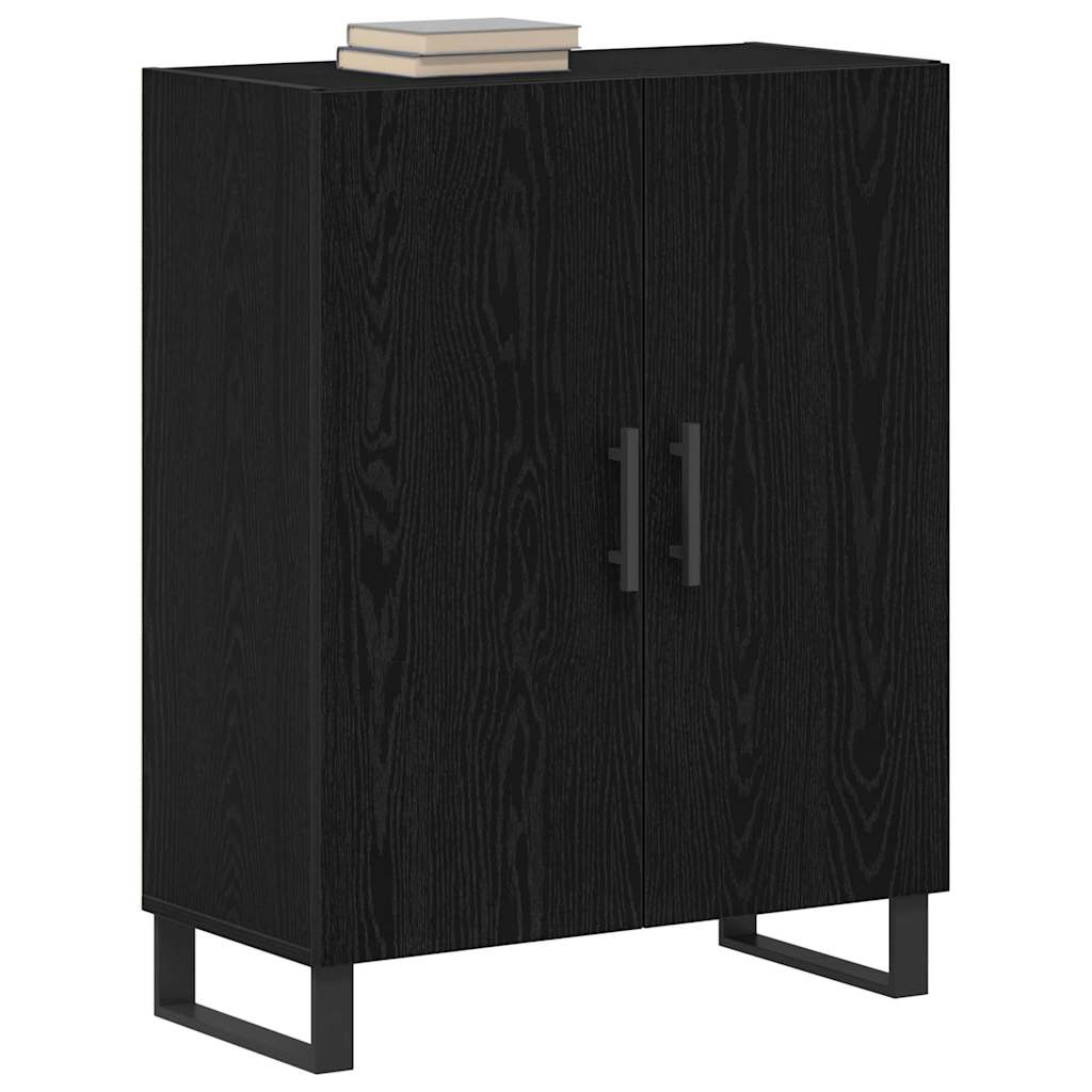 Serviesskap Svart Eik 69,5 x 34 x 90 cm Konstruert tre