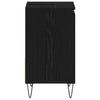 Vaskeskap med skuff Svart Eik 65 x 33 x 60 cm Konstruert tre