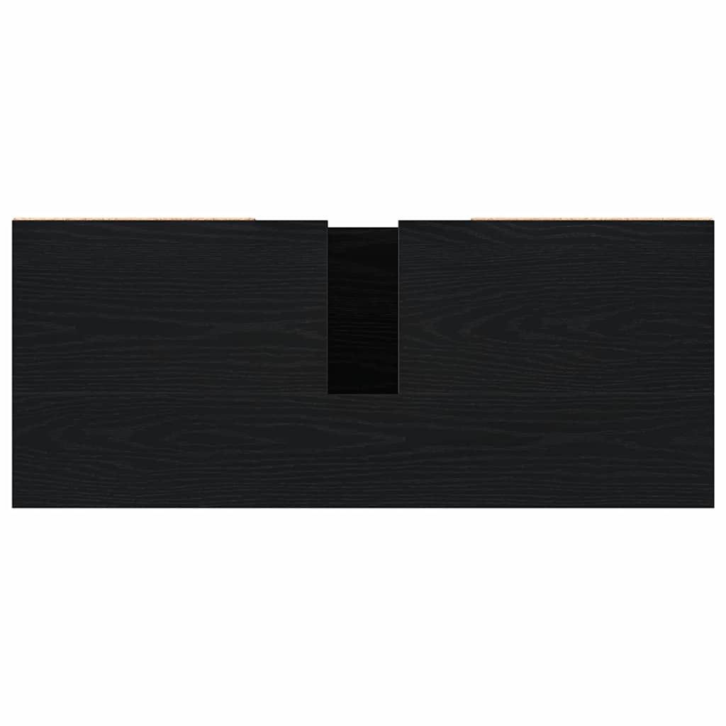 Baderomsvaskeskap Svart Eik 80 x 33 x 60 cm Konstruert tre