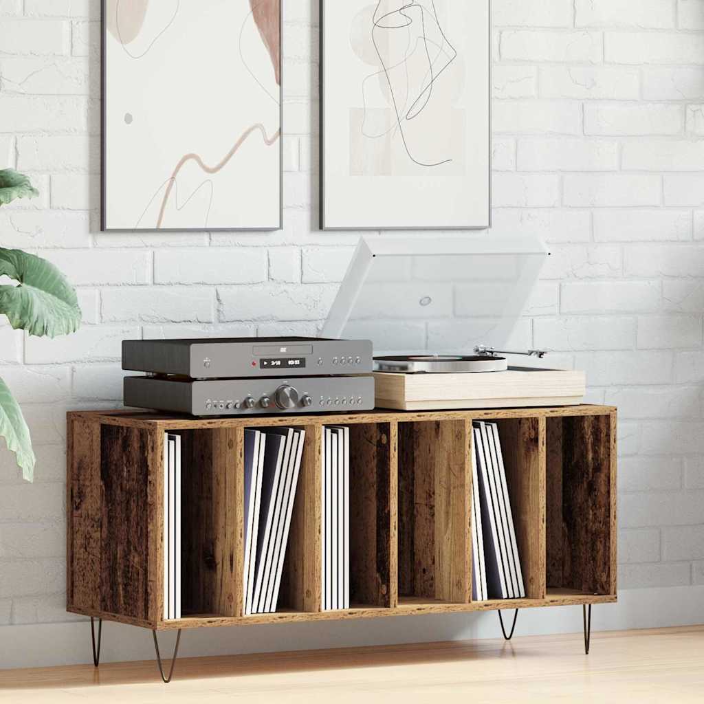 Plateskap med hylle Gammelt tre 100 x 38 x 48 cm Konstruert tre