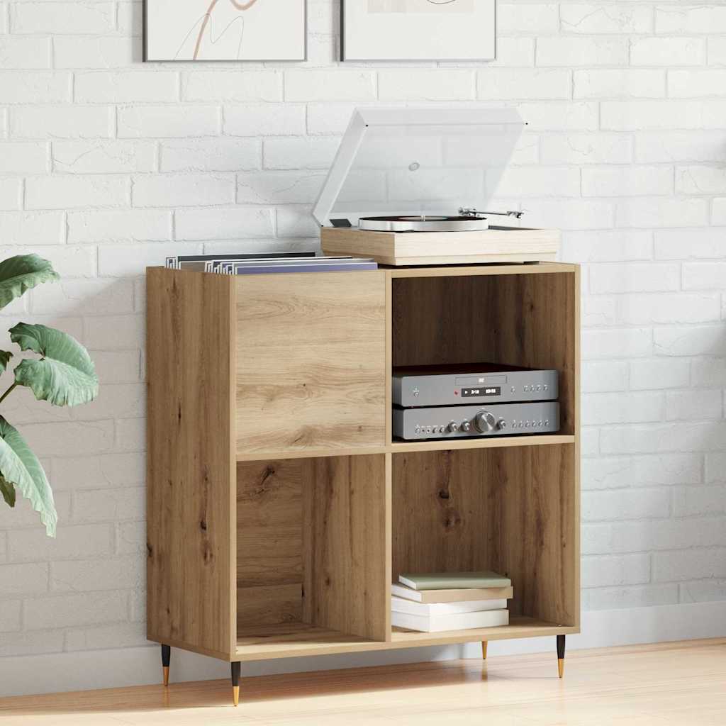 Plateskap med hylle artisan eik 85 x 38 x 89 cm Konstruert tre