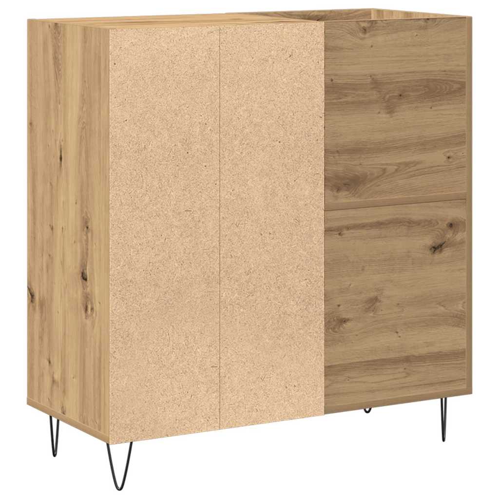 Plateskap med hylle artisan eik 85 x 38 x 89 cm Konstruert tre