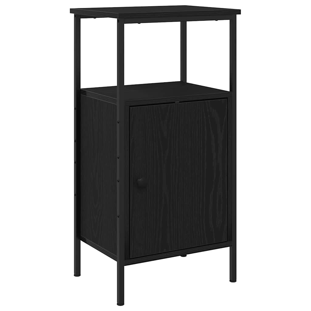 Nattbordskap 2 pcs Svart Eik 41 x 31 x 80 cm Konstruert tre