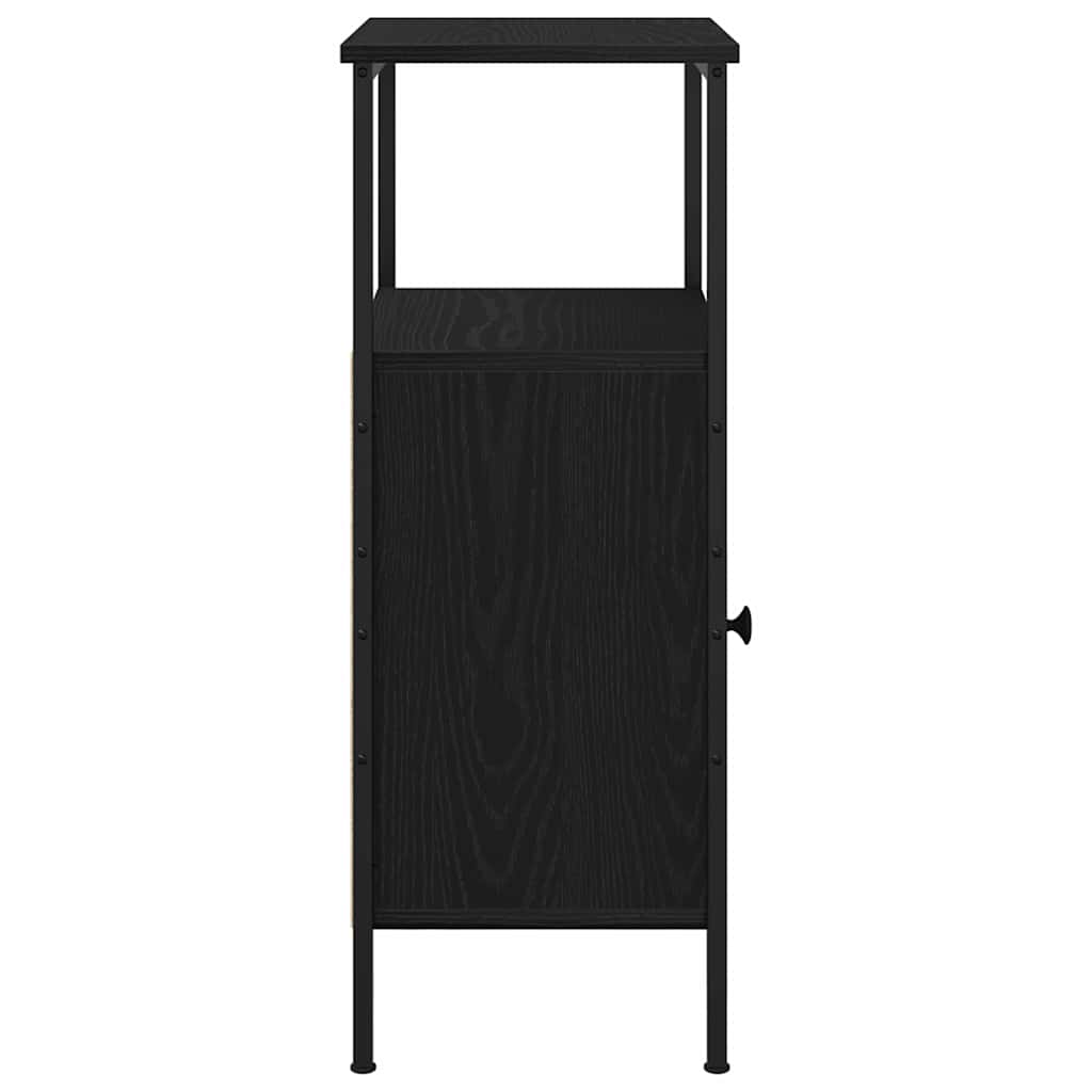Nattbordskap 2 pcs Svart Eik 41 x 31 x 80 cm Konstruert tre