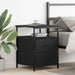 Nattbordskap Svart Eik 34 x 35,5 x 50 cm Konstruert tre