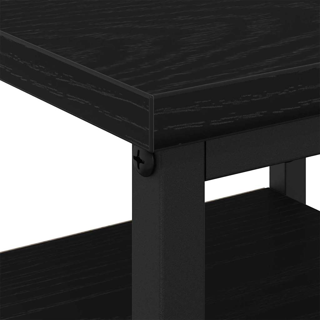 Nattbordskap 2 pcs Svart Eik 34 x 36 x 50 cm Konstruert tre