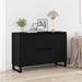 Serviesskap Svart Eik 101,5 x 35 x 70 cm Konstruert tre