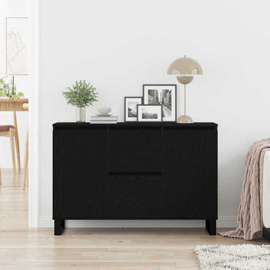 Serviesskap Svart Eik 101,5 x 35 x 70 cm Konstruert tre