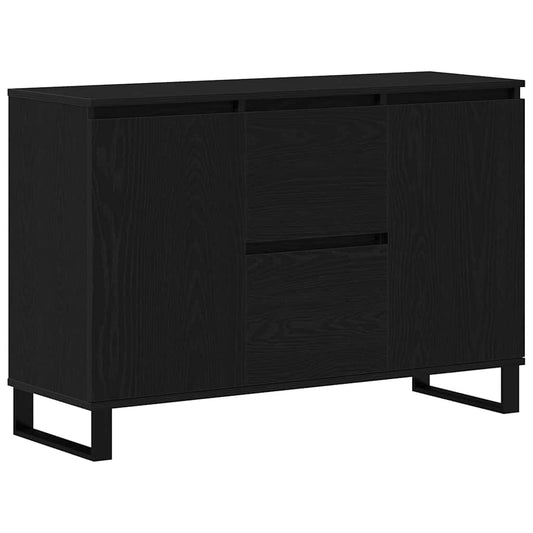 Serviesskap Svart Eik 101,5 x 35 x 70 cm Konstruert tre