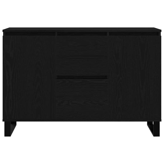 Serviesskap Svart Eik 101,5 x 35 x 70 cm Konstruert tre
