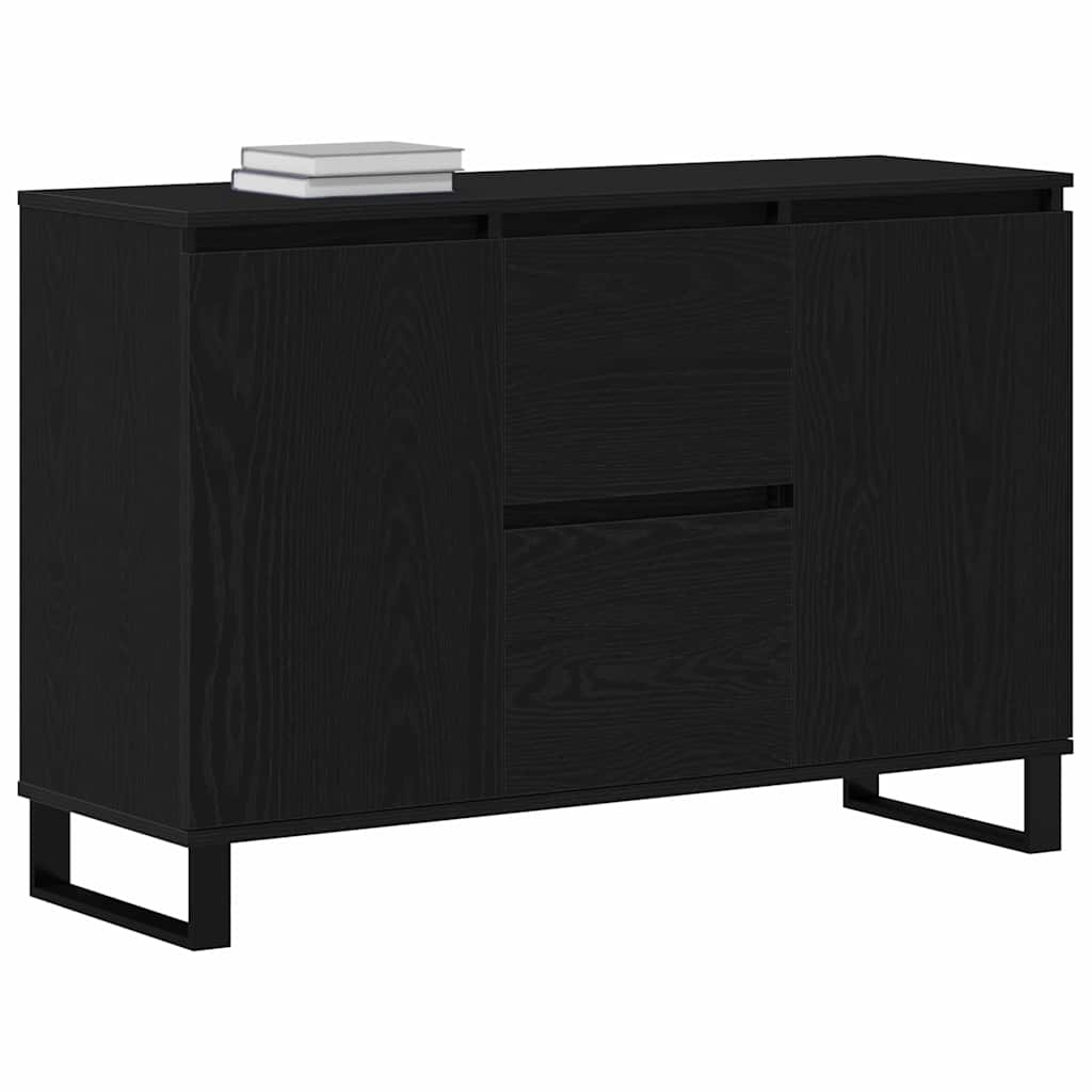 Serviesskap Svart Eik 101,5 x 35 x 70 cm Konstruert tre