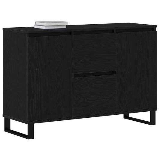 Serviesskap Svart Eik 101,5 x 35 x 70 cm Konstruert tre