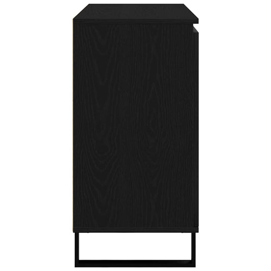 Serviesskap Svart Eik 101,5 x 35 x 70 cm Konstruert tre