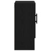 Veggskap Veggmontert Svart eik 60 x 31 x 70 cm Konstruert tre