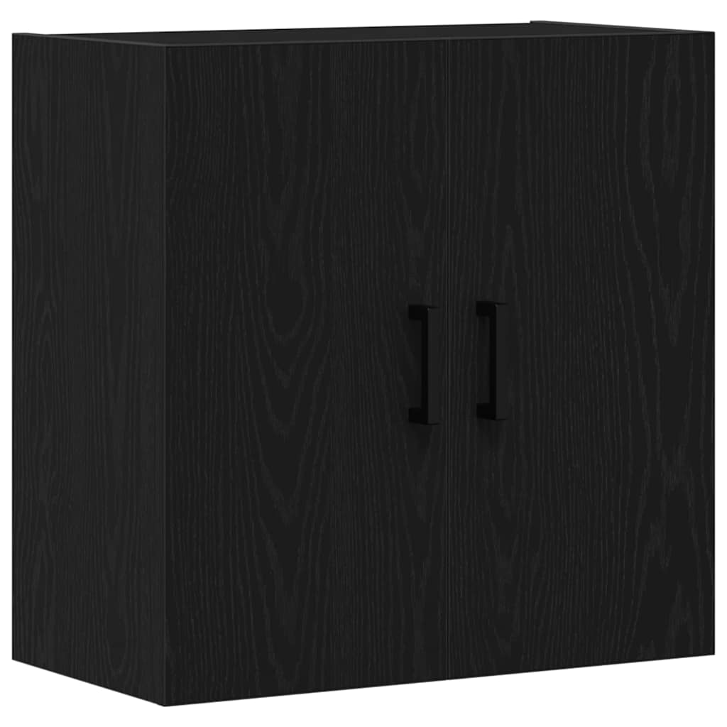 Vegghengt skap Svart Eik 60 x 31 x 60 cm Konstruert tre
