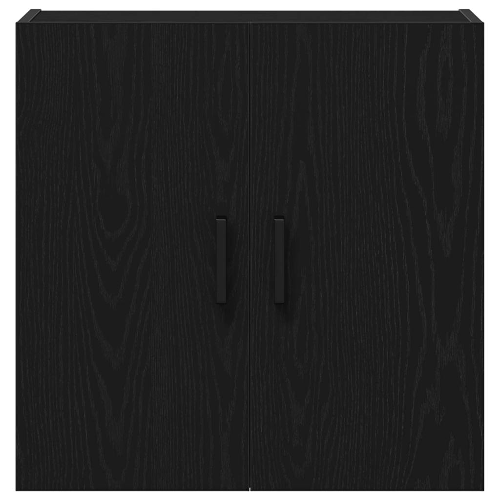 Vegghengt skap Svart Eik 60 x 31 x 60 cm Konstruert tre