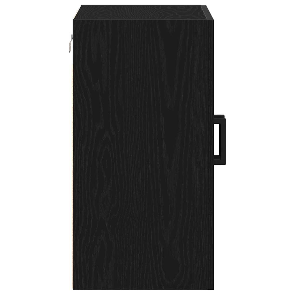 Vegghengt skap Svart Eik 60 x 31 x 60 cm Konstruert tre