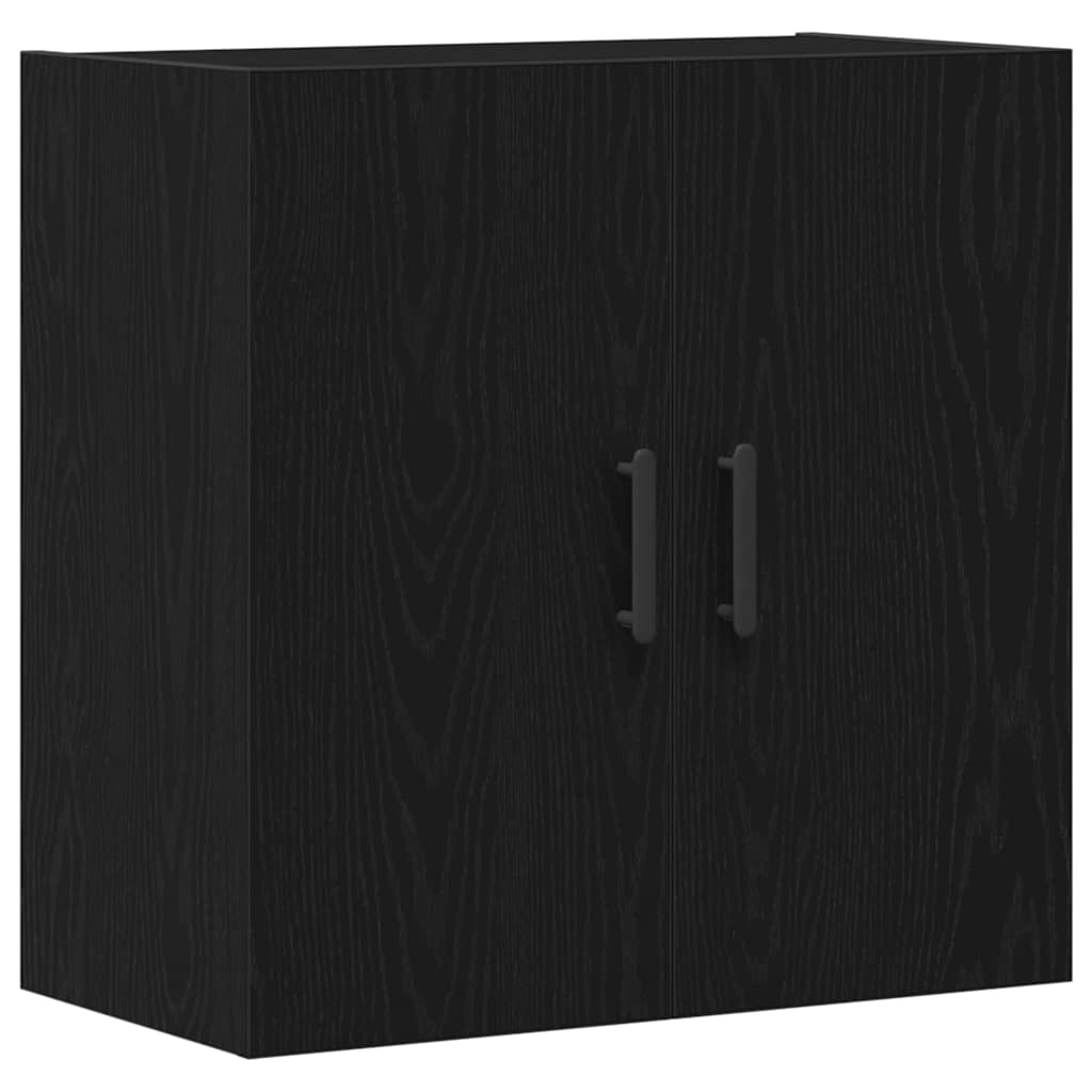 Vegghengt skap Svart Eik 60 x 31 x 60 cm Konstruert tre