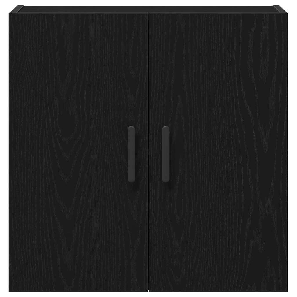 Vegghengt skap Svart Eik 60 x 31 x 60 cm Konstruert tre