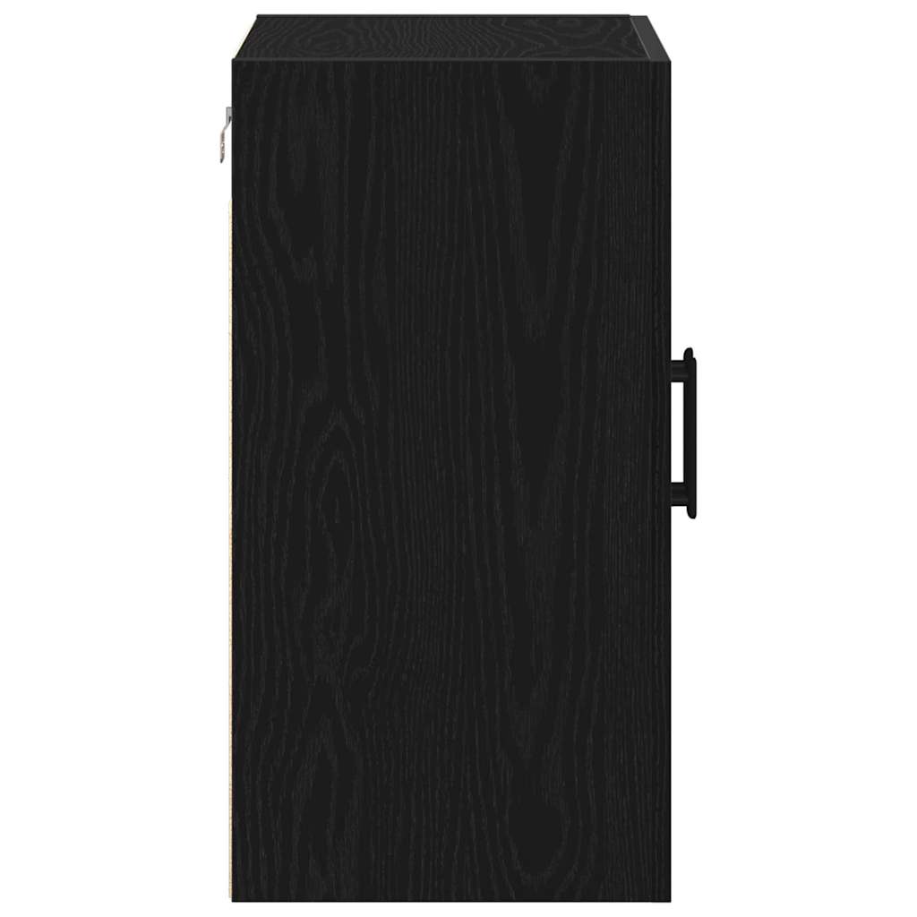 Vegghengt skap Svart Eik 60 x 31 x 60 cm Konstruert tre