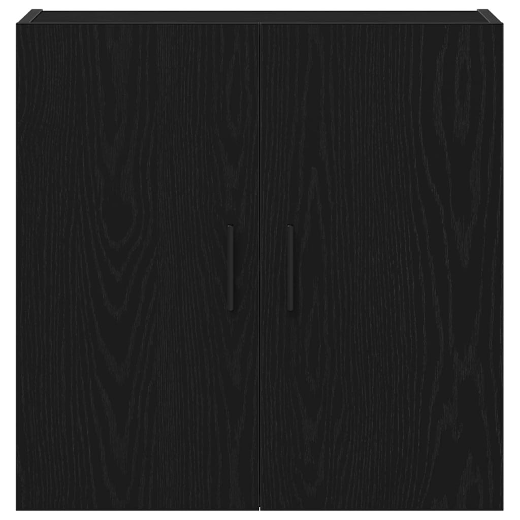 Vegghengt skap Svart Eik 60 x 31 x 60 cm Konstruert tre
