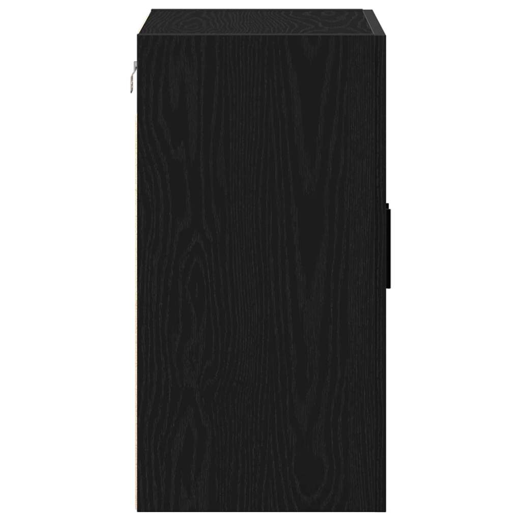 Vegghengt skap Svart Eik 60 x 31 x 60 cm Konstruert tre