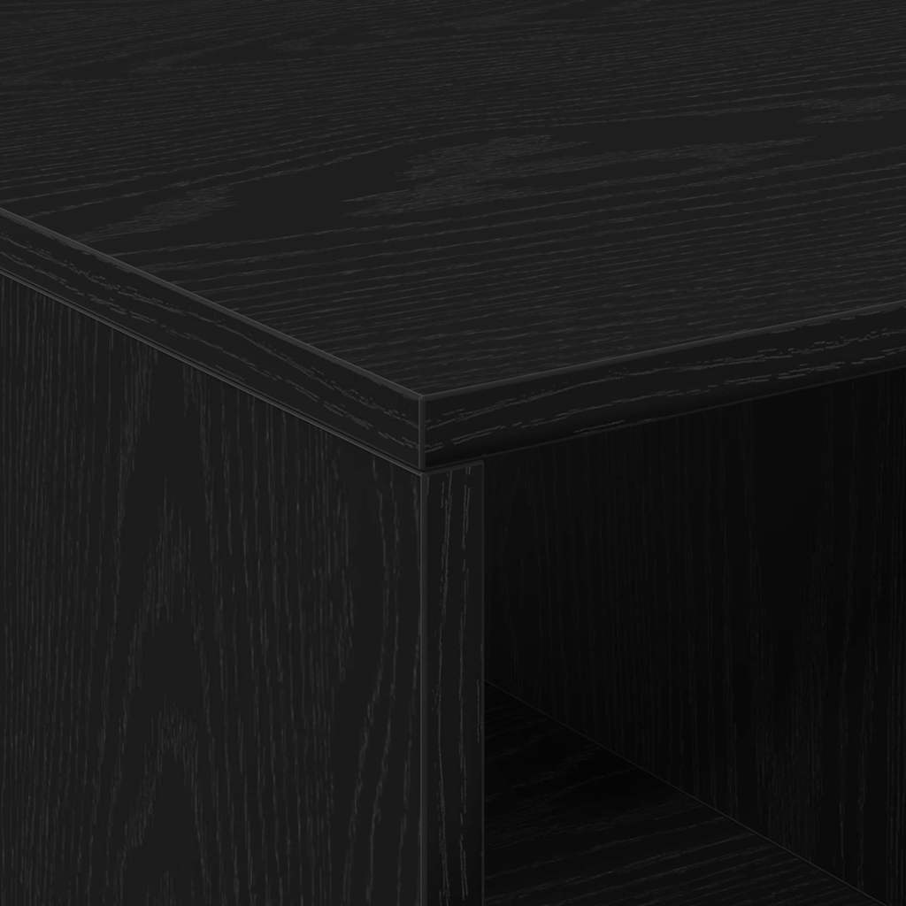 Kaffebord med skuff Svart Eik 90 x 50 x 36,5 cm Konstruert tre